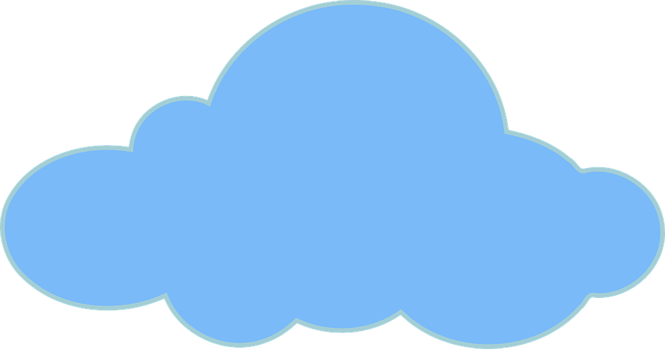 Cloud graphic representing online storage and services